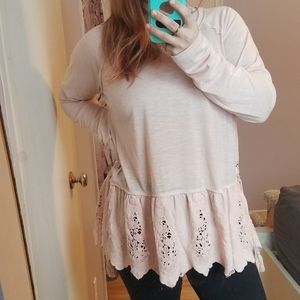pink boho top